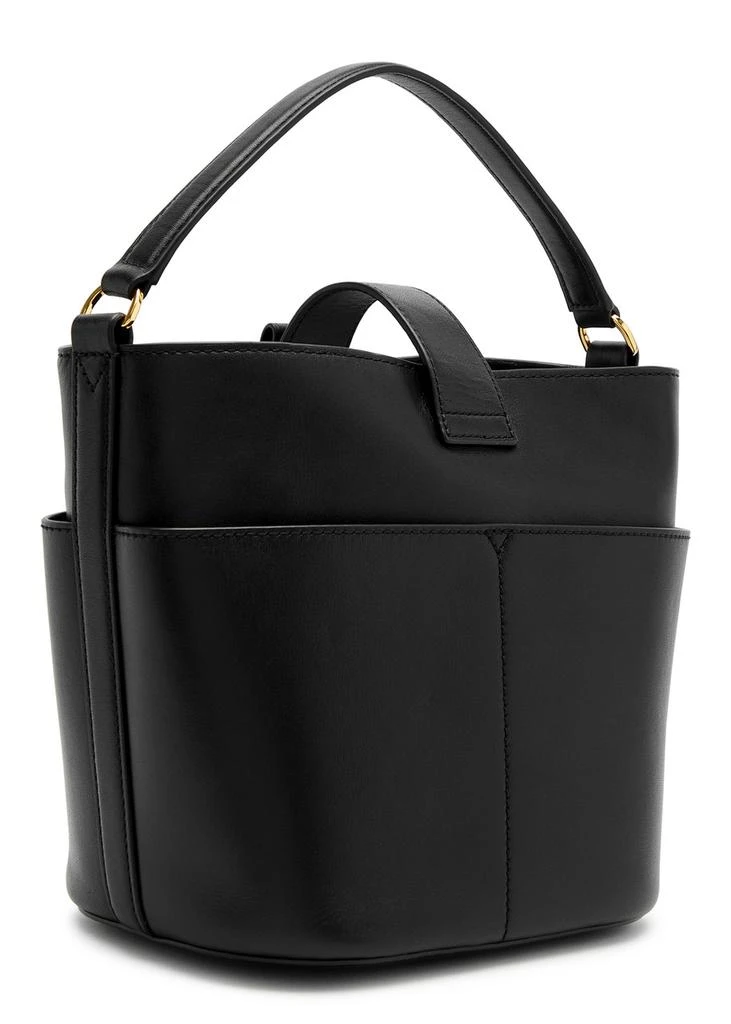 VERONICA BEARD Crest small leather bucket bag  2