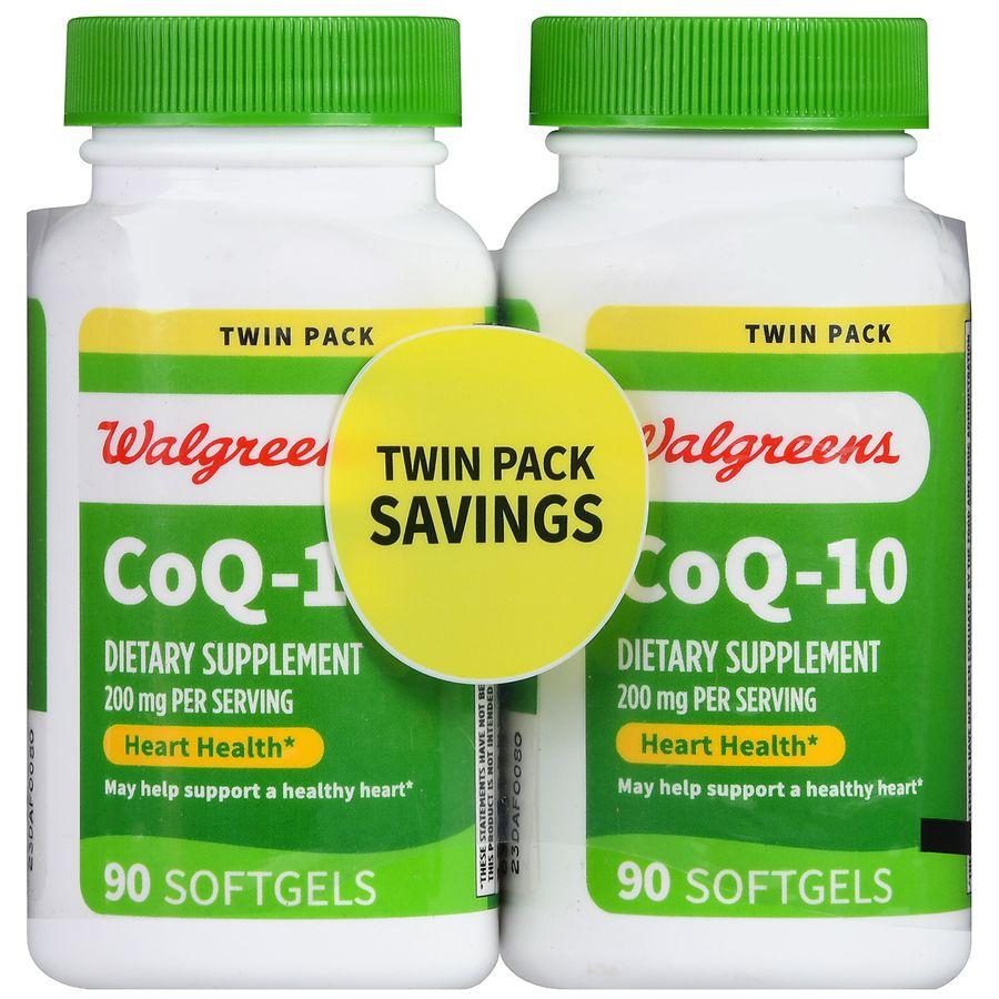 Walgreens CoQ-10 200 mg Softgels (90 days)