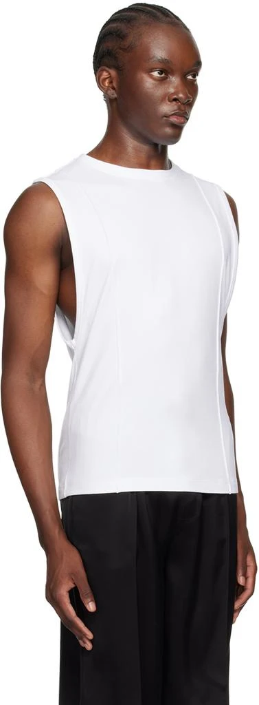 Peter Do White Creased Muscle Tank Top 2