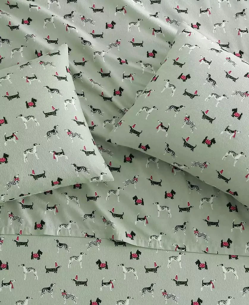 Laura Ashley Cotton Flannel 3 Piece Sheet Set, Twin 4
