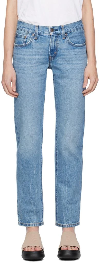 Levi's Blue Middy Straight Jeans 1