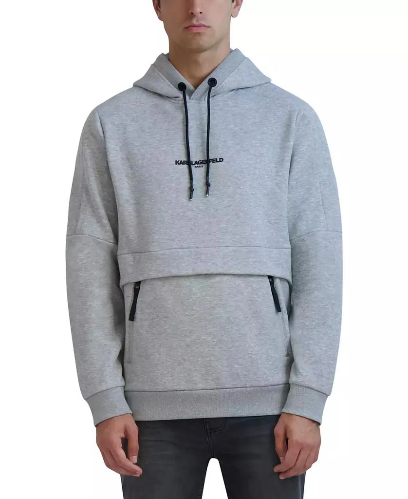 Karl Lagerfeld Paris Men's Fleece Logo Hoodie 5