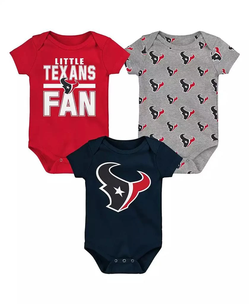 Outerstuff Newborn 3-Piece Houston Texans Little Tike Bodysuit Set