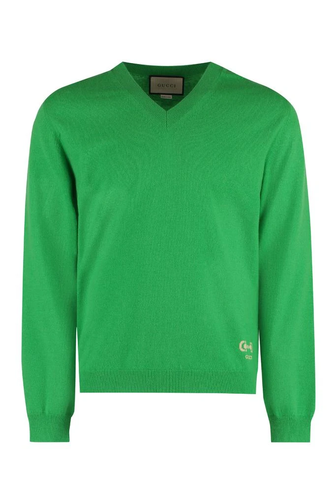 Gucci CASHMERE V-NECK SWEATER 1