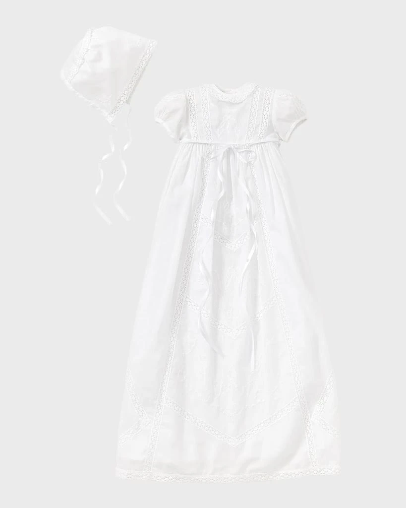 Kissy Kissy Girl's Victoria Christening Gown, Size Newborn-12M 1