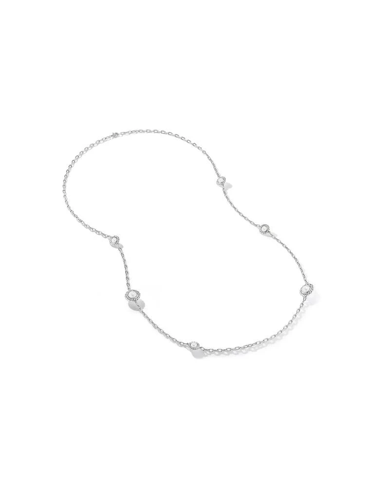 David Yurman Pearl Classics Station Chain Necklace in Sterling Silver 3MM 3