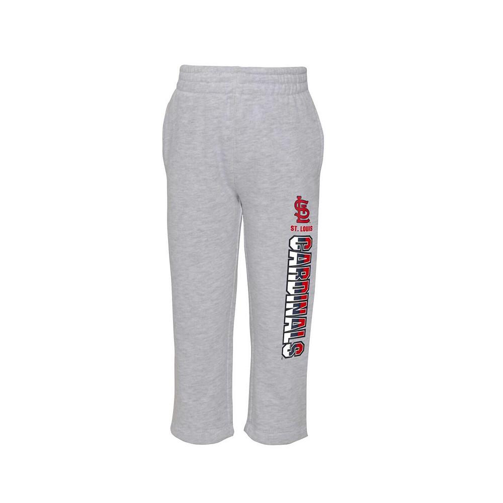 Outerstuff Toddler Boys Red, Heather Gray St. Louis Cardinals Two-Piece Playmaker Set