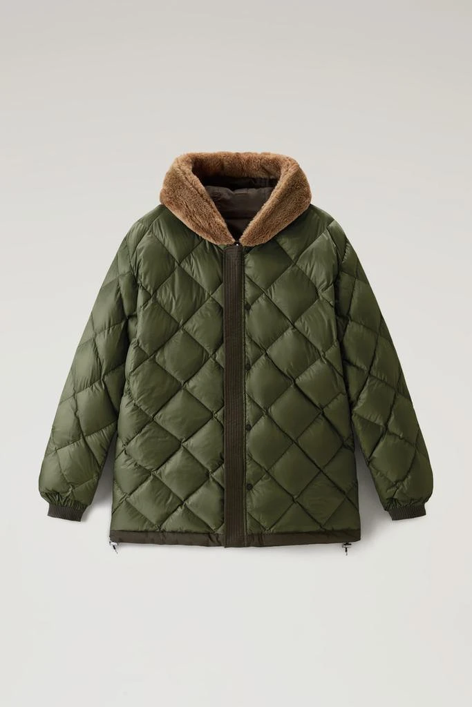 WOOLRICH Reversible Parka in Best Cotton - Men - Green 7