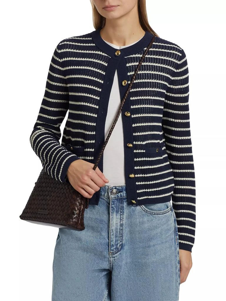 Rag & Bone Viola Cotton-Blend Stripe Cardigan 3