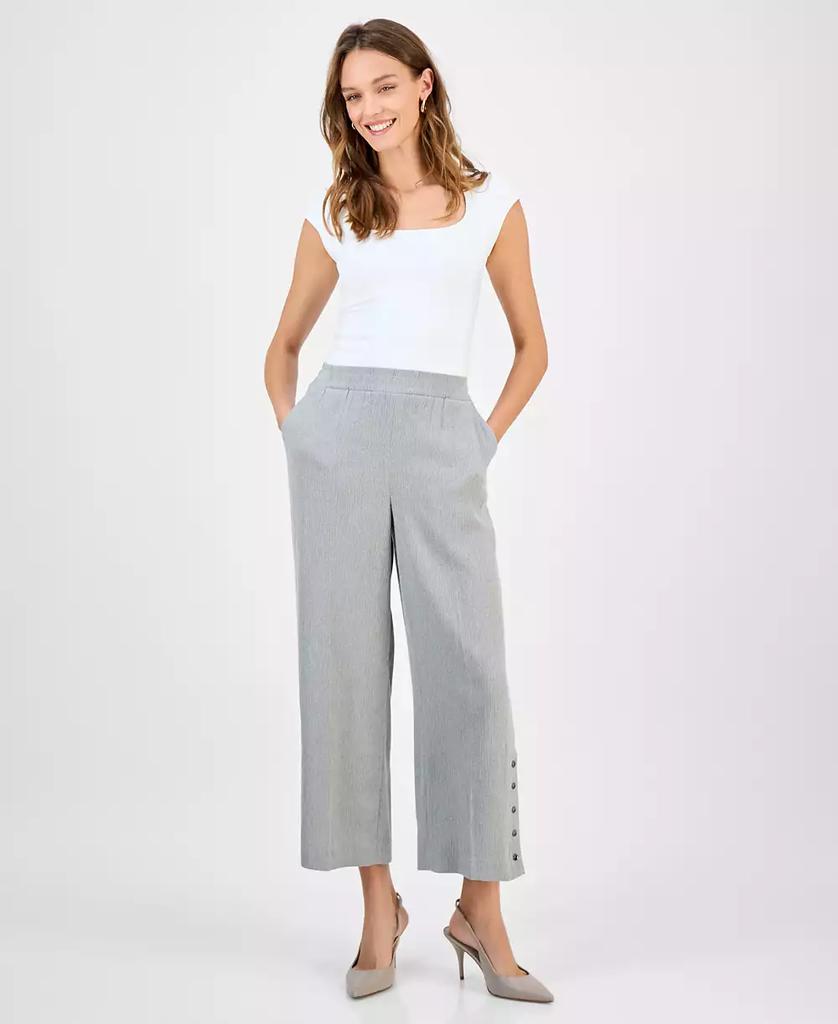 Kasper Women's High Rise Cropped Pull-On Pants