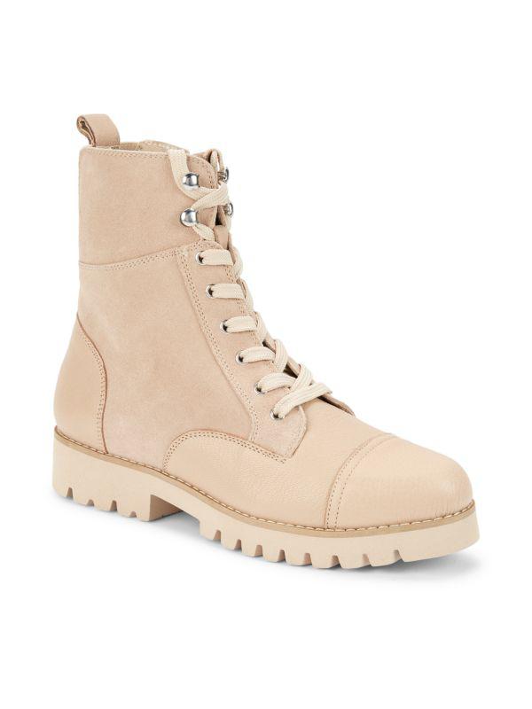Donald J Pliner Suede & Leather Ankle Boots
