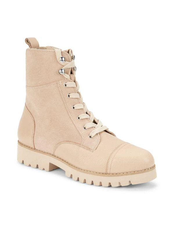 Donald J Pliner Suede & Leather Ankle Boots 2