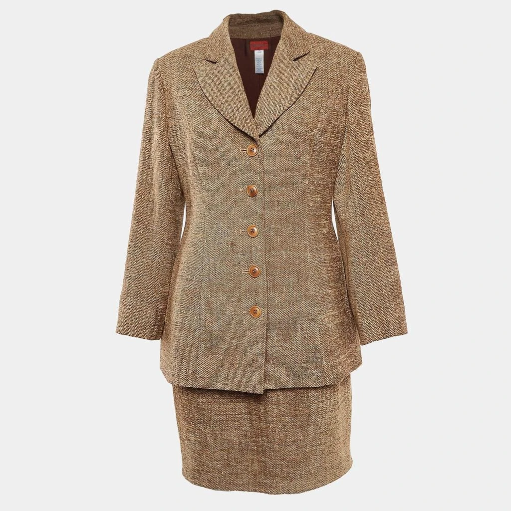 Kenzo Kenzo Brown Wool Blazer and Skirt Set L