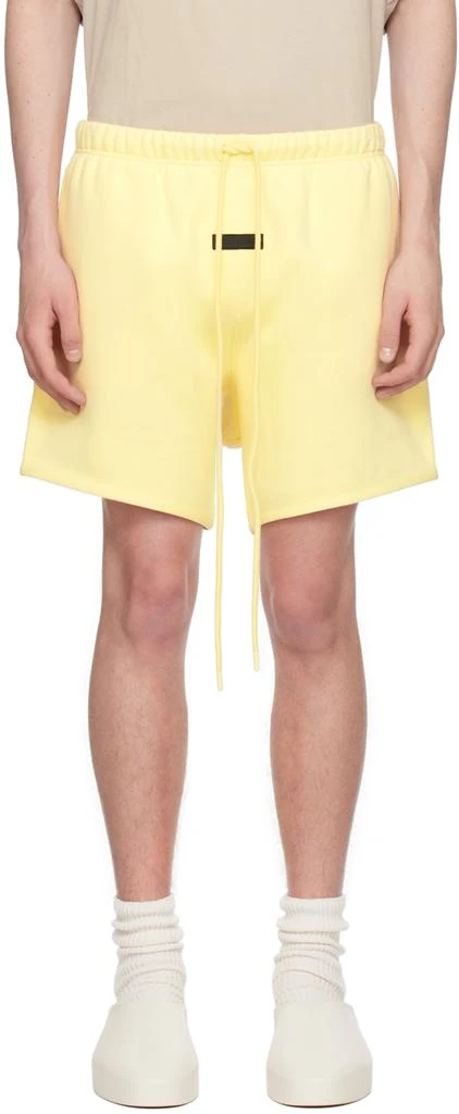 Essentials Yellow Drawstring Shorts 1