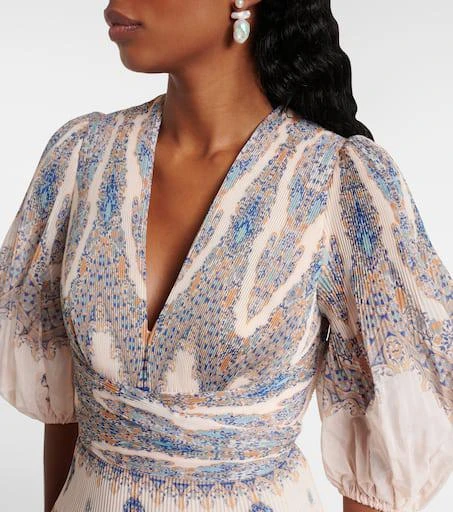 Zimmermann Paisley pleated minidress 4
