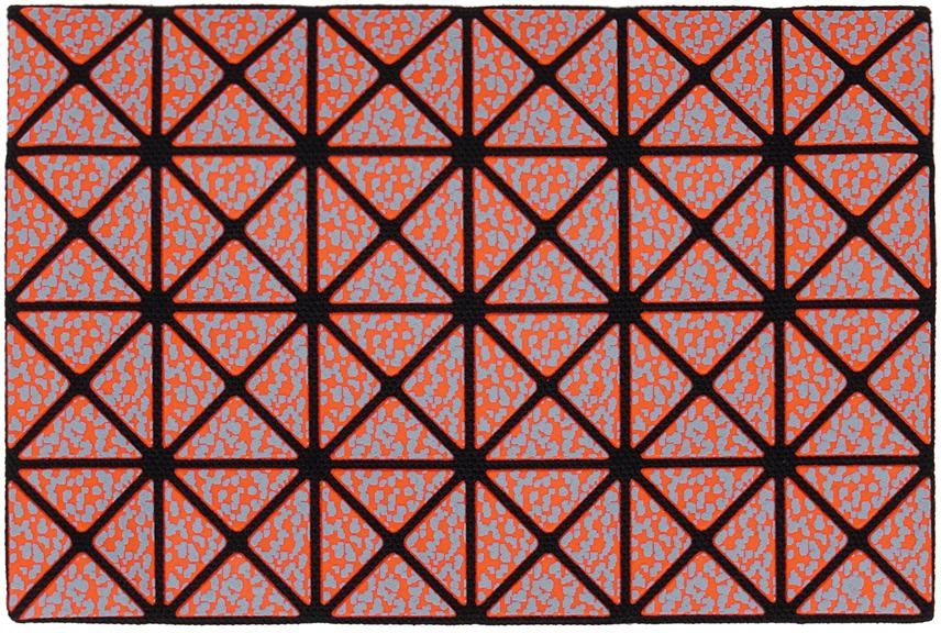 Issey Miyake Orange Oyster Card Holder 1