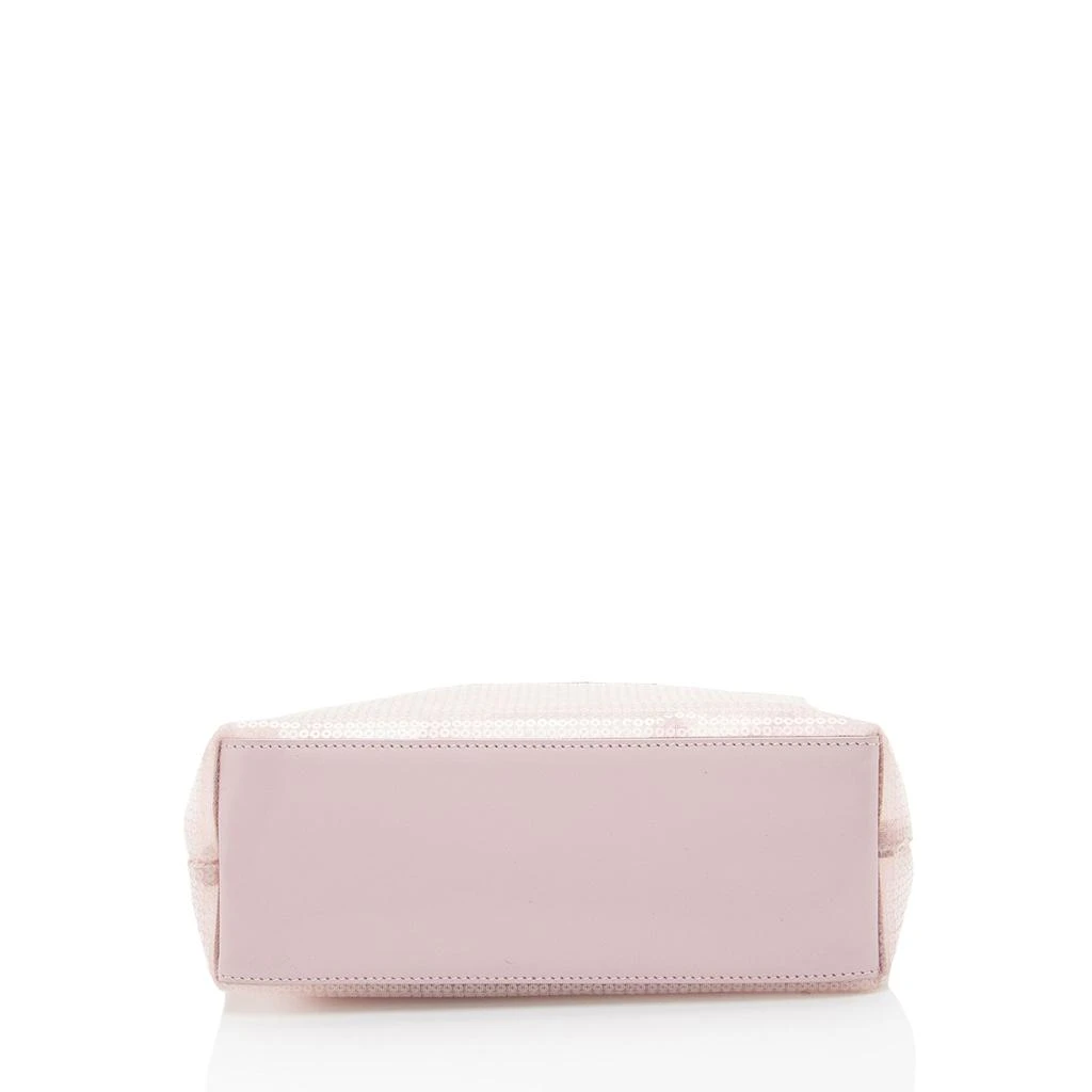 Prada Sequin Mesh Logo Small Tote 4
