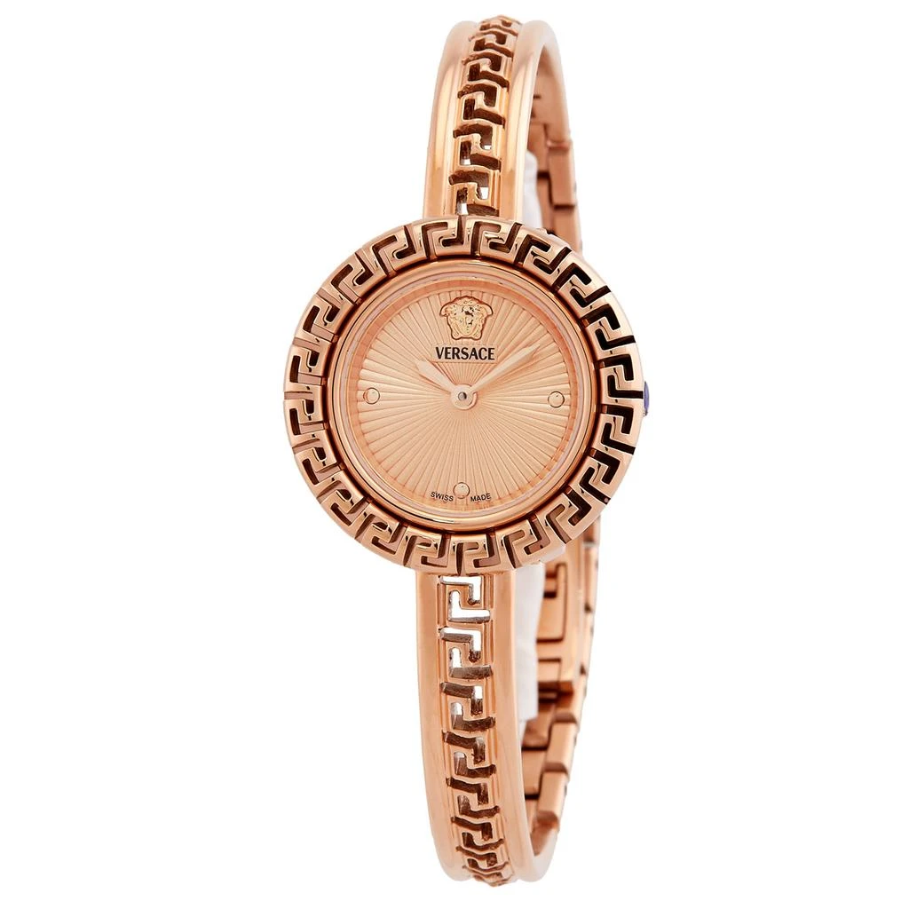 Versace Versace La Greca Quartz Rose Gold Dial Ladies Watch VE8C00424
