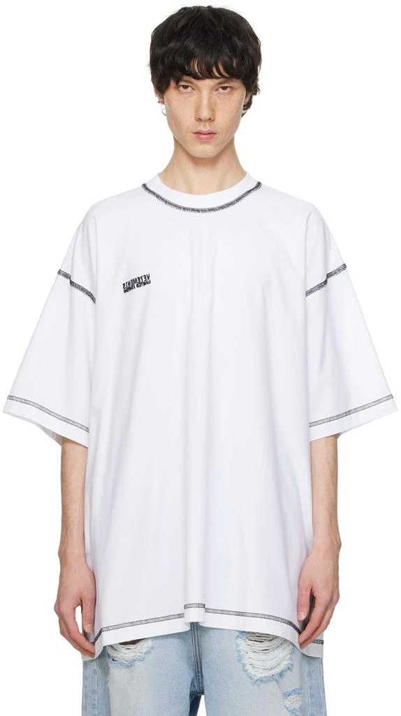 Vetements White Inside Out T-Shirt 1