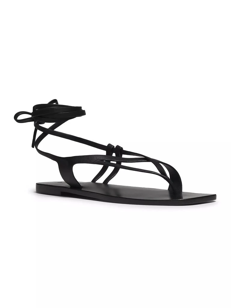 A.Emery Rita Leather Ankle-Wrap Sandals 2