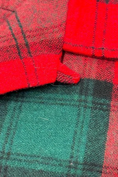 Urban Outfitters Vintage 1960's Mcgregor Plaid William Tell Flannel Loop Collar Shirt 3