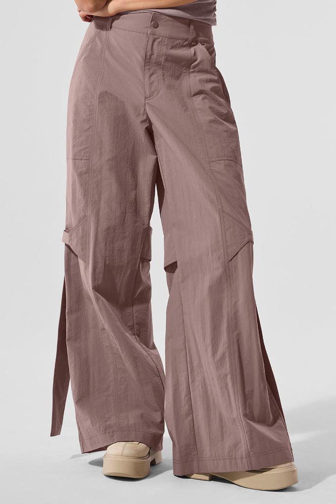 Alo High-Waist Voyager Trouser - Mushroom