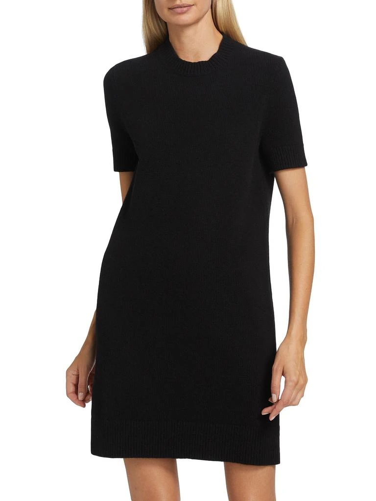 Michael Kors Felted Wool Crewneck T-Shirt Dress
