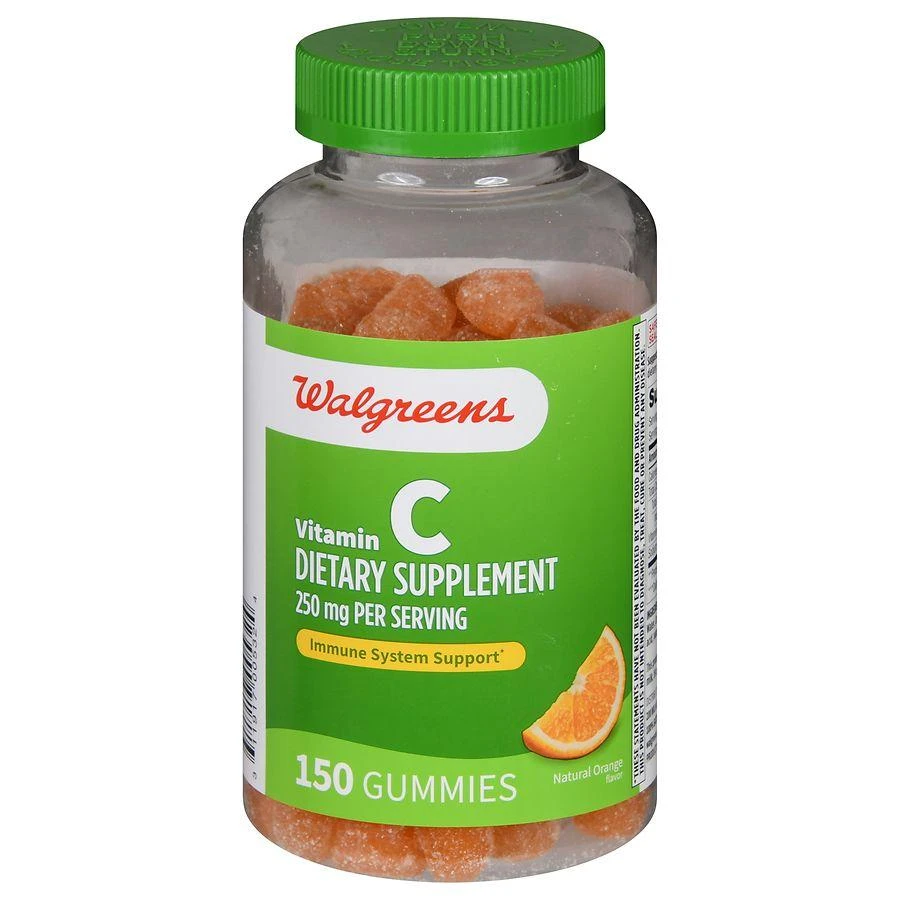 Walgreens Vitamin C 250 mg Gummies (75 days) Natural Orange 1