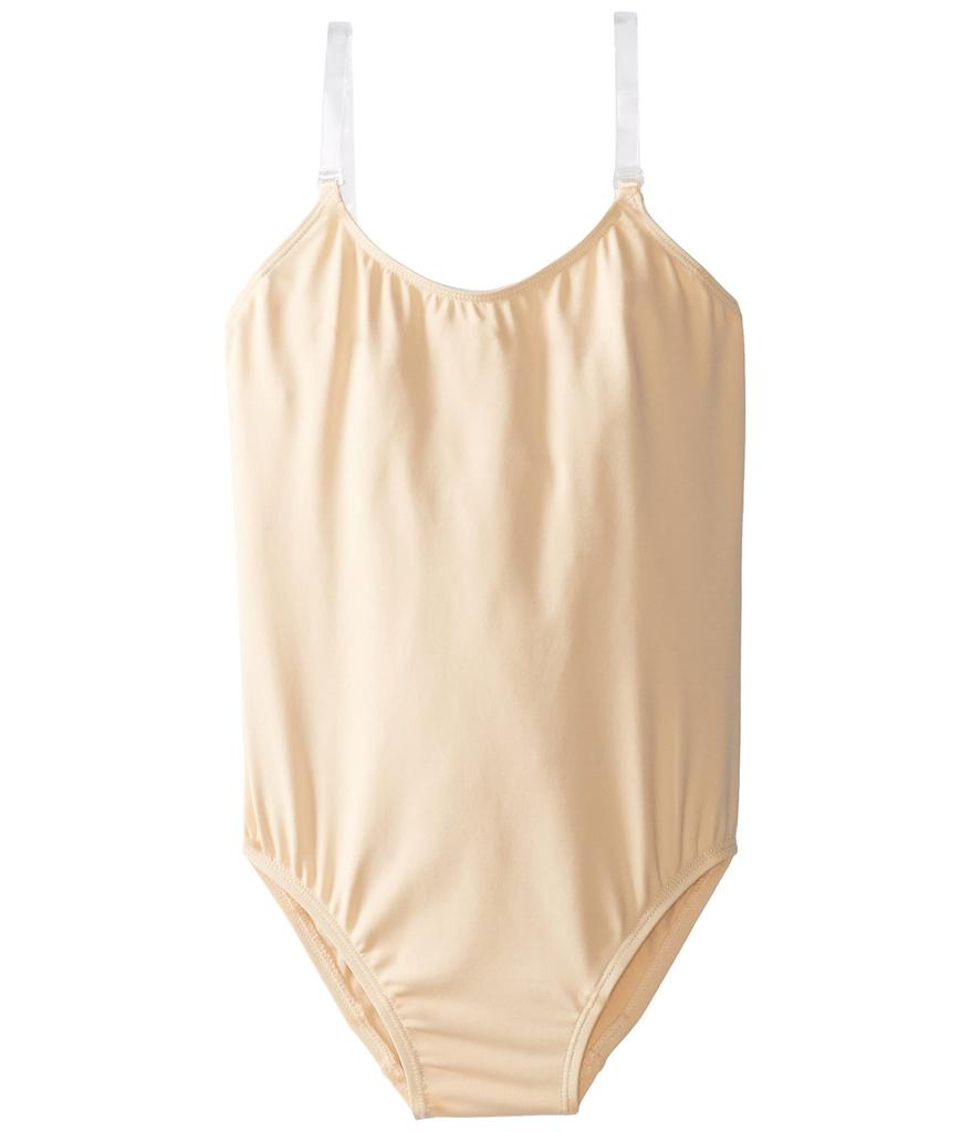 Capezio Camisole Leotard w/ Clear Transition Straps - Girls - Size Child Intermediate, Nude