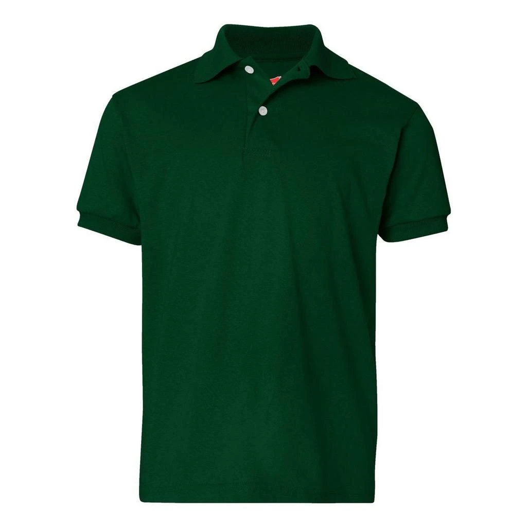 Hanes Youth Ecosmart Jersey Polo 1