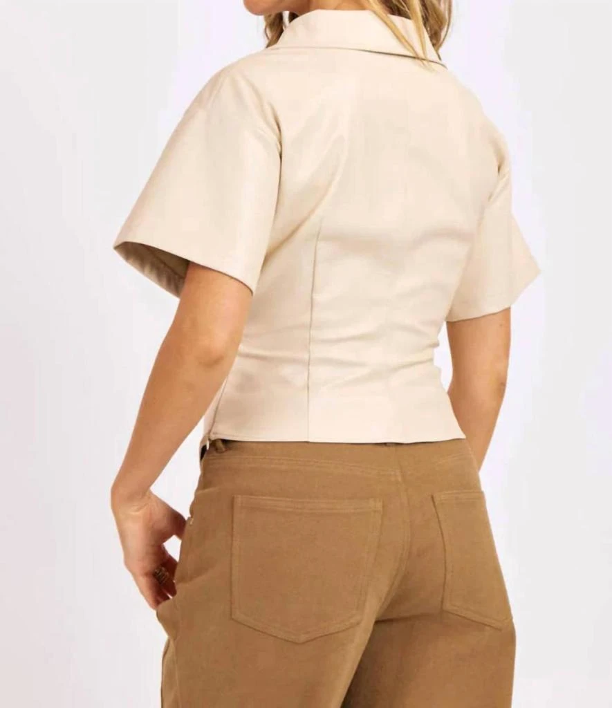 SAGE THE LABEL Sage The Label - Twisted Leather Top 2