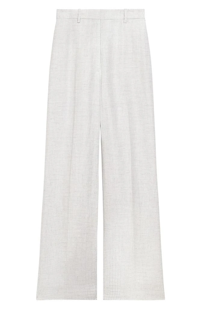 Theory B.Mel Houndstooth Check Linen Blend Pants 5
