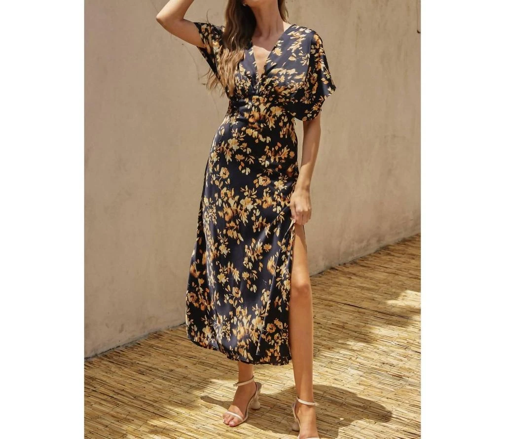 Dress Forum Dress Forum - Satin Blouson Maxi Dress 2