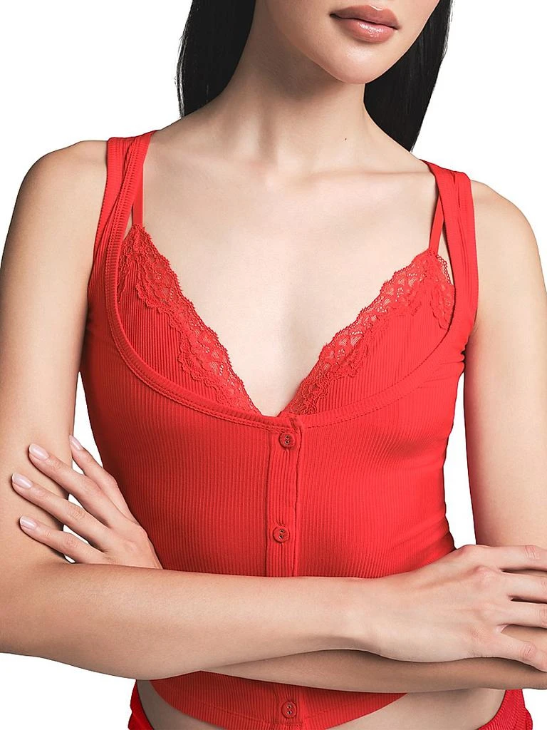 SKIMS Soft Lounge Lace Tank With Bralette 3