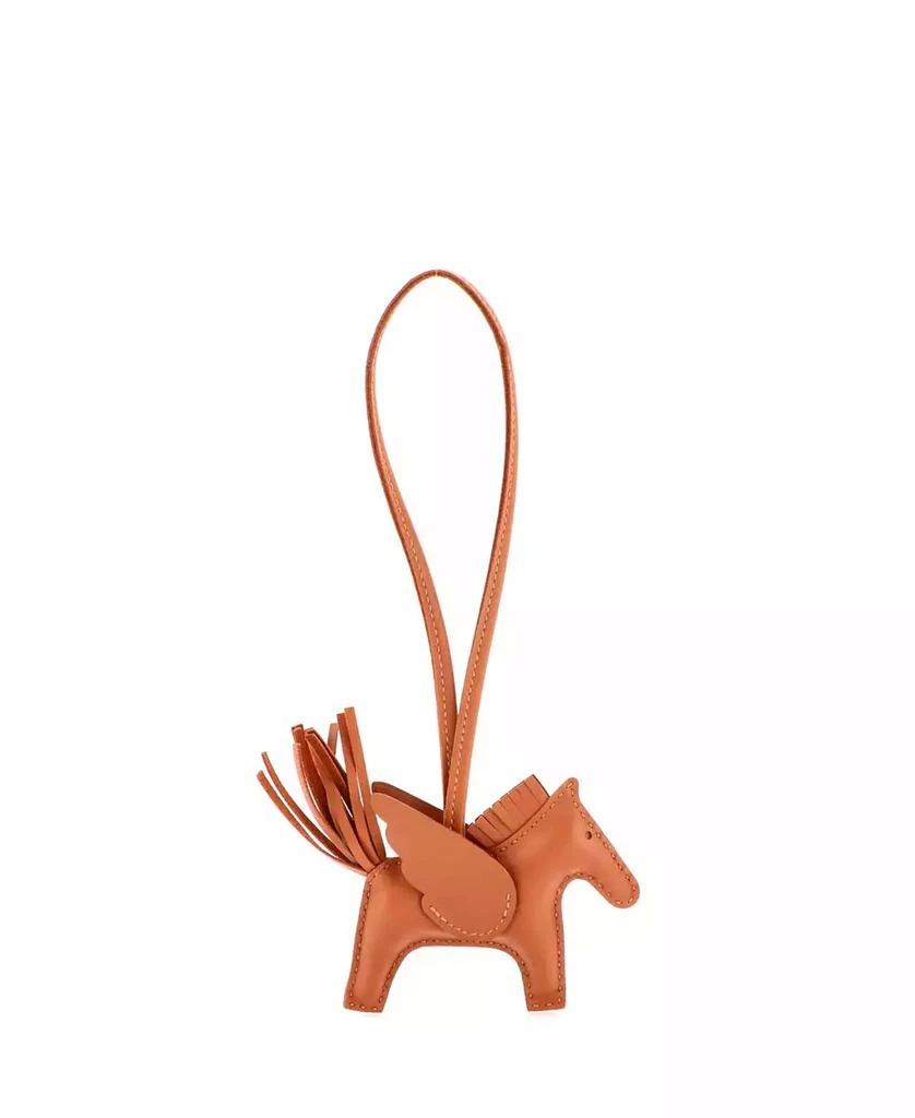 Pre-Owned Hermes PM Monochrome Pegase Rodeo Bag Charm Leather