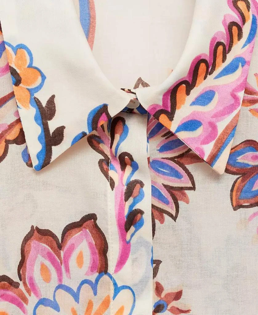 Mango Women's Printed Cotton Shirt 4