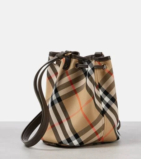 Burberry Burberry Check jacquard bucket bag 4