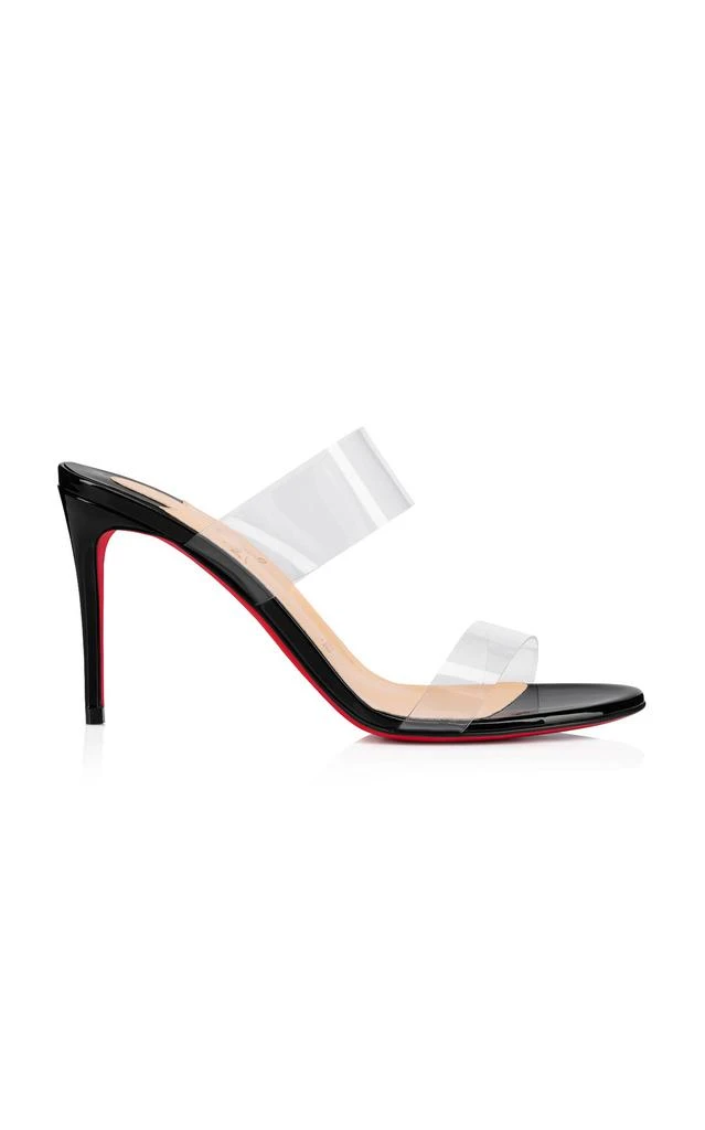 Christian Louboutin Christian Louboutin - Just Nothing 85mm Patent PVC Sandals - Black - IT 37 - Moda Operandi 1