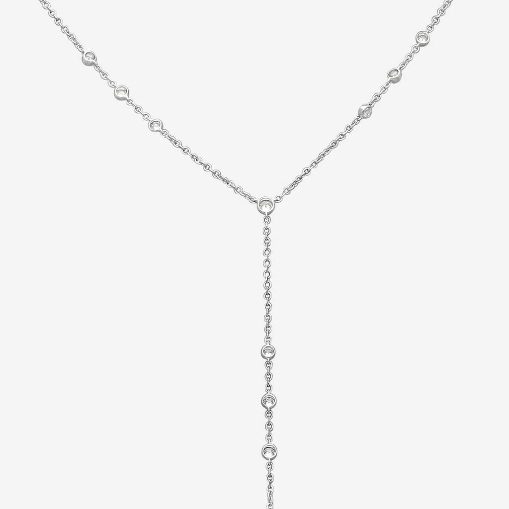 Mémoire Mémoire Cascade 18K White Gold Diamond Lariat Necklace FNZY16118008W72000 3
