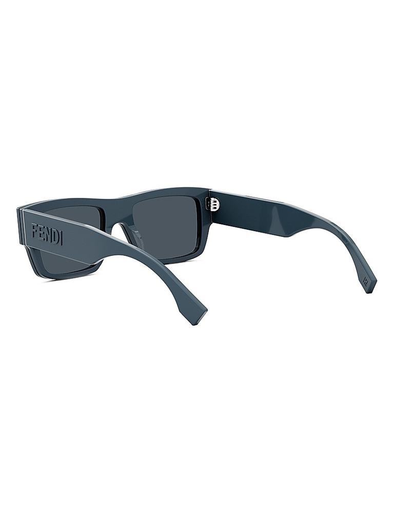 Fendi Signature 53MM Rectangular Sunglasses - Accessories