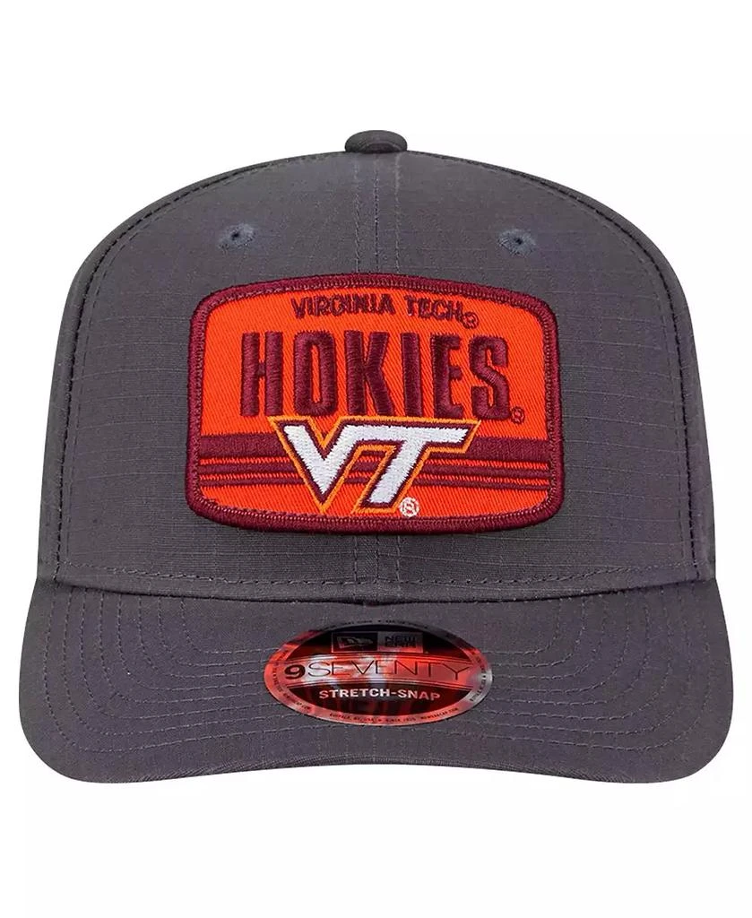 New Era Men's Charcoal Virginia Tech Hokies Team Elevated 9SEVENTY Adjustable Hat 4