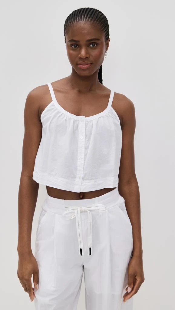 Stateside Voile Cropped Button Cami 6