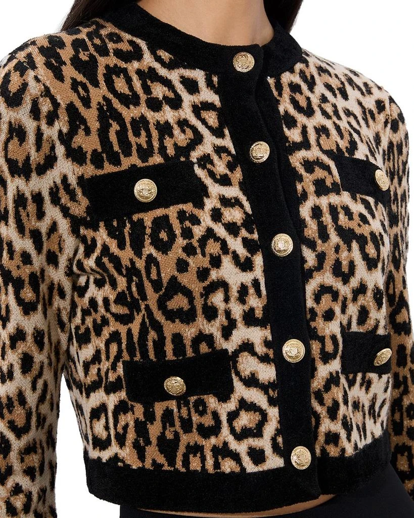 Alice + Olivia Claira Leopard Print Cardigan 4