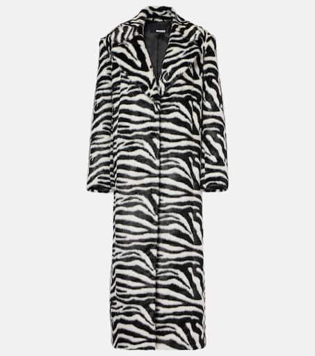 Shop Zebra-print faux fur coat on Sale at BeyondStyle – Get
