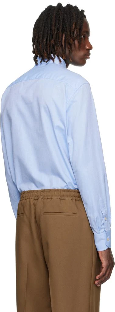 Valentino Blue VLogo Embroidered Cotton Shirt 3