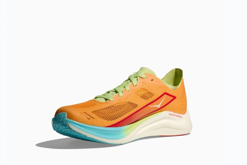 Hoka One One Men's Cielo Road Running Shoe In Solar Flare / Celery Juice 3