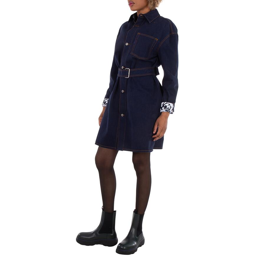 Burberry Japanese Belted Denim Shirtdress