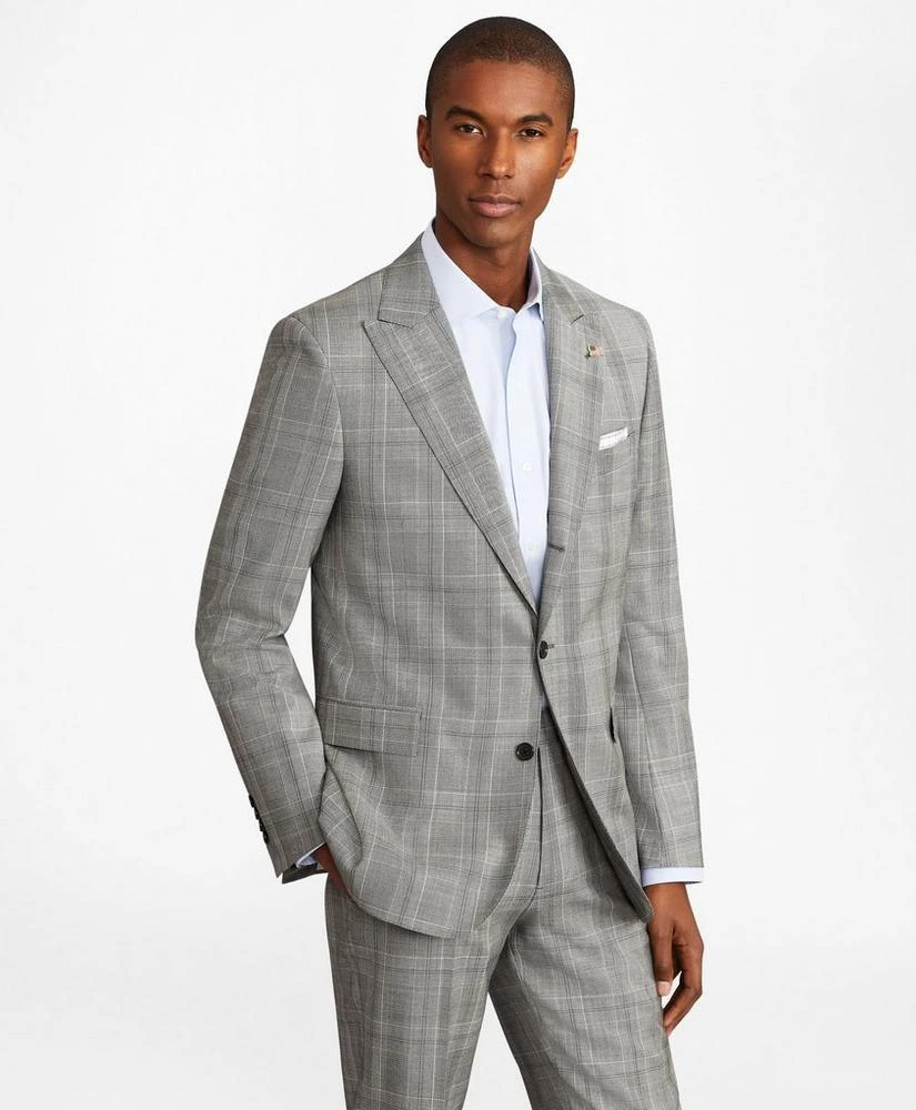 Brooks Brothers Regent Fit Three-Button Plaid 1818 Suit 3