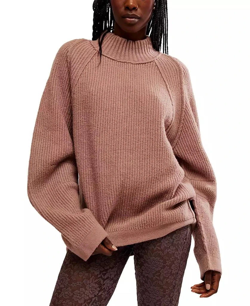 Free People Women's Mock-Neck Sunbeam Sweater 1