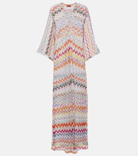 Missoni Zig Zag lamé beach cover-up 1